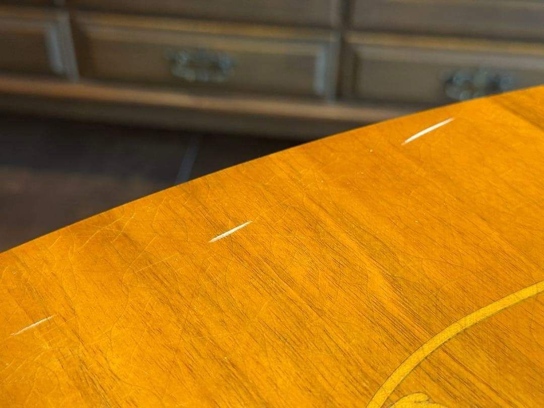 希少 象嵌 丸テーブル センターテーブル ラウンドテーブル クラシック