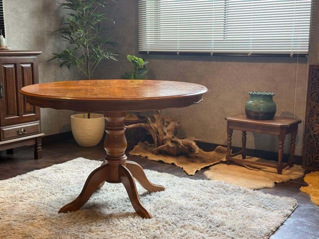 象嵌 丸テーブル センターテーブル ラウンドテーブル クラシック RZ