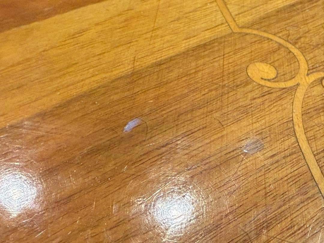 希少 象嵌 丸テーブル センターテーブル ラウンドテーブル クラシック