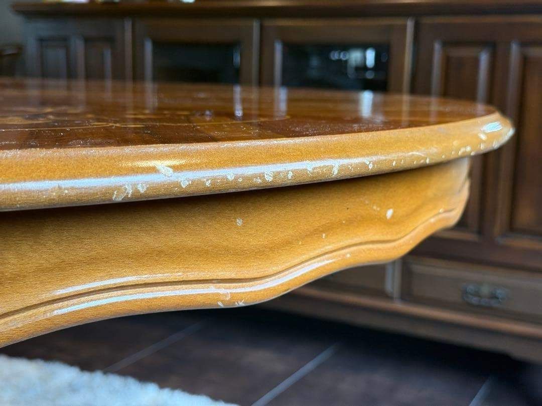 希少 象嵌 丸テーブル センターテーブル ラウンドテーブル クラシック