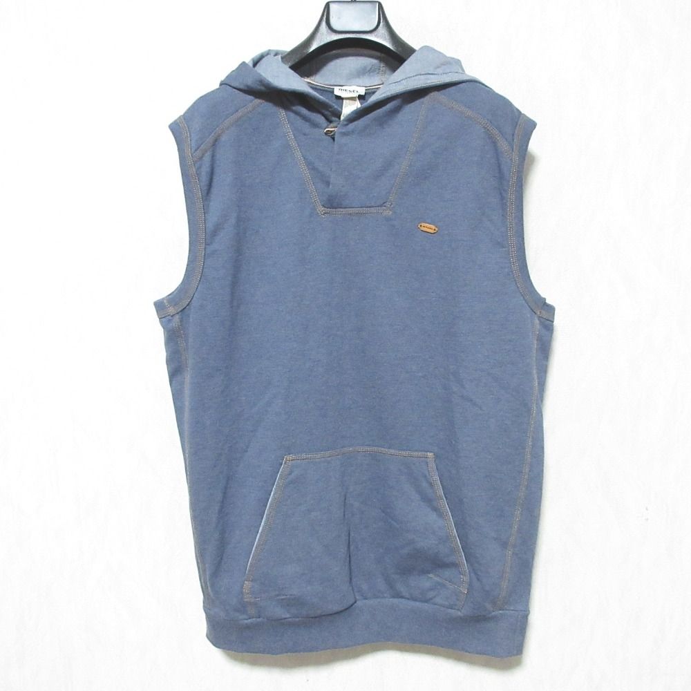 DIESEL ディーゼル ベスト/ノースリーブ レディース 【古着】【中古】 美品 DIESEL ディーゼル LOUNGEWEAR ノースリーブスウェットパーカー
