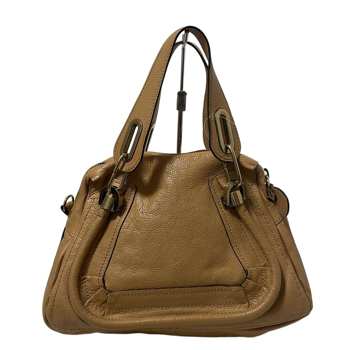 クロエ　Chloe ブラウン パラティ Chloe(クロエ) ハンドバッグ パラティ ライトブラウン レザー - メルカリ