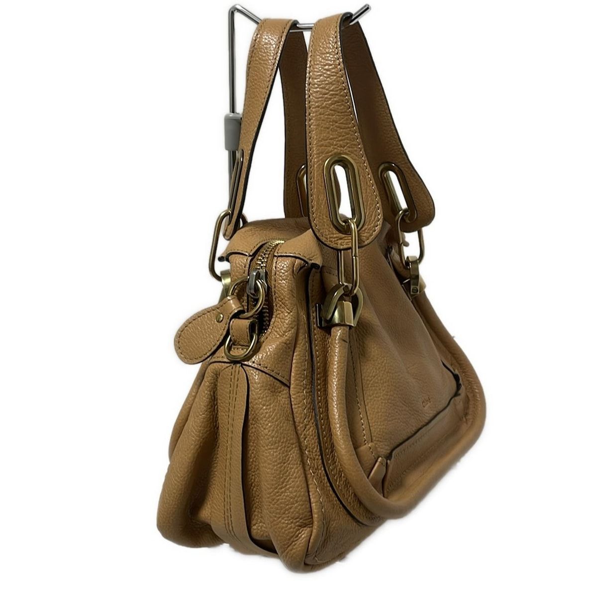 Chloe(クロエ) ハンドバッグ パラティ ライトブラウン レザー - メルカリ