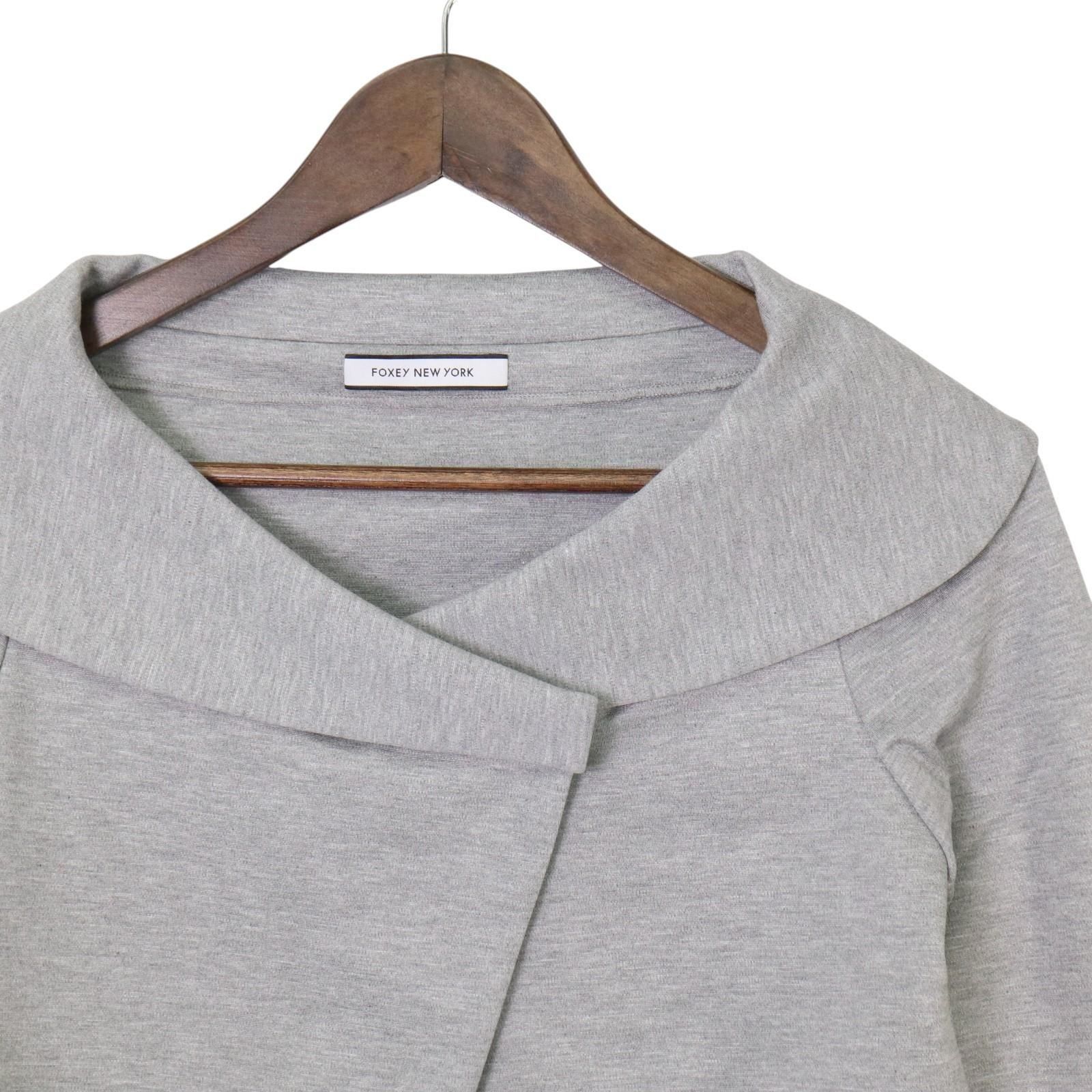 FOXEY NEWYORK フォクシーニューヨーク ショート丈ジャケット グレー