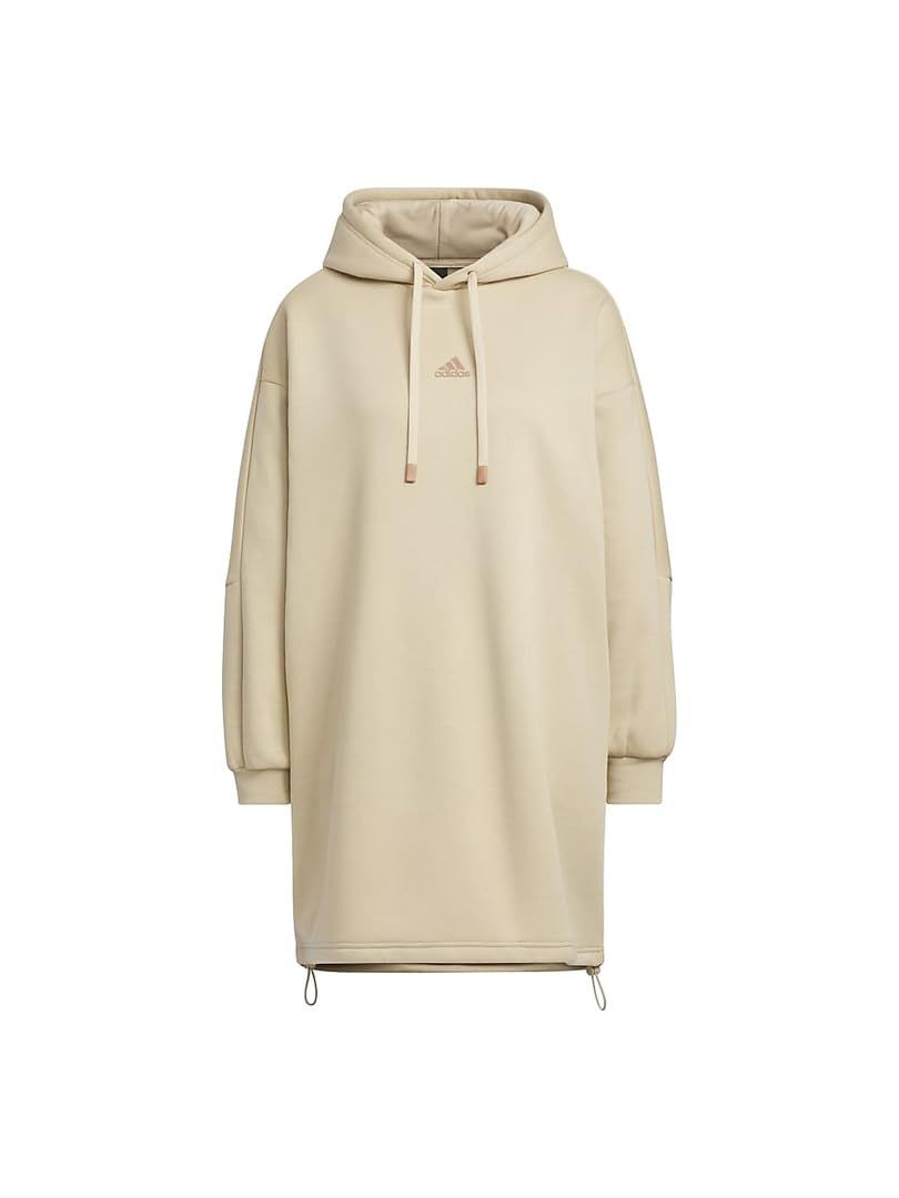 アディダス ワンピース パーカー ワーディング ルーズフィット フリース フード付きチュニック IEH 70 レディース マジックベージュ IK 9890 J S