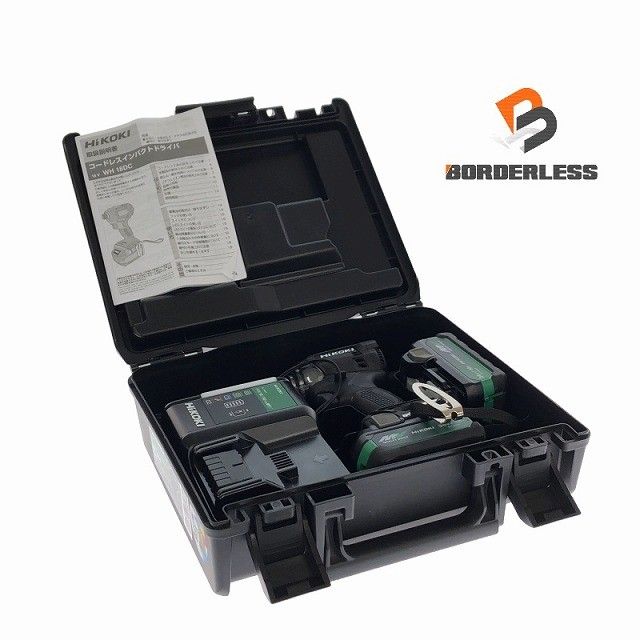 HiKOKI ハイコーキ コードレスインパクトドライバ WH 18 DC 2 XPBZ 黒 マルチボルトバッテリ 36 V 2.5 Ah 充電器 ケース120390