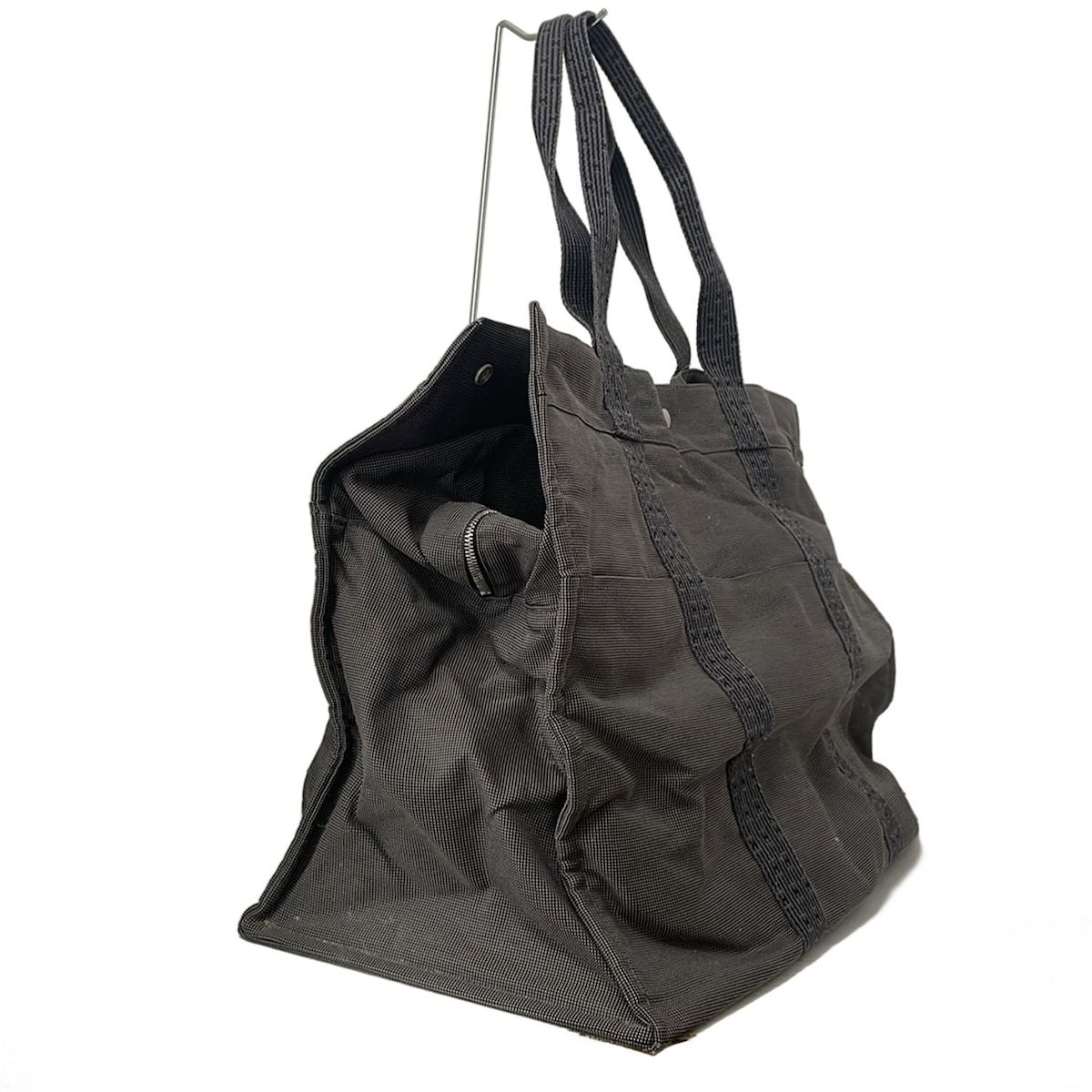 HERMES エルメス ビジネスバッグ エールラインポルトドキュマン グレー 金具 本体ロックなし