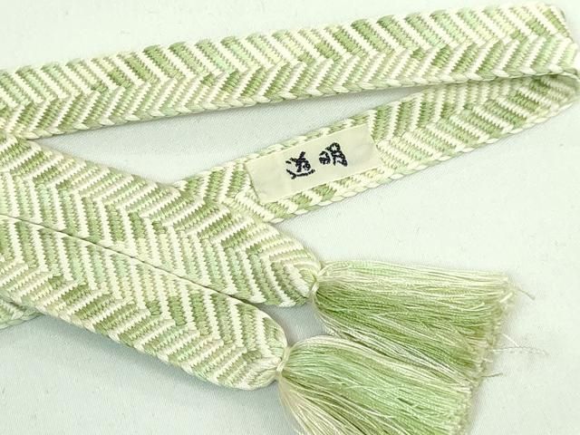 上 有職組紐道明 帯締め 笹浪組 宮内庁御用 国立博物館御用 東京芸術大学御用 kh 6