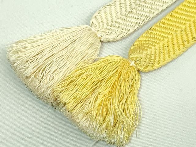 平和屋本店○極上 有職組紐道明 帯締め 笹浪組 金糸 宮内庁御用 国立