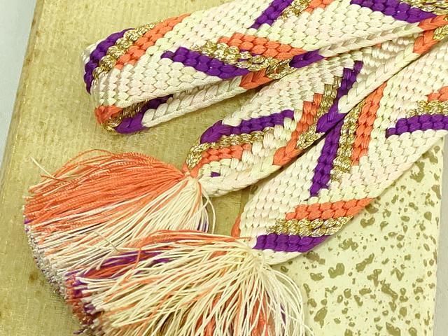 平和屋本店○極上 有職組紐道明 帯締め 笹浪組 金糸 宮内庁御用 国立