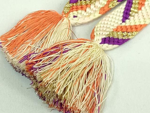 平和屋本店○極上 有職組紐道明 帯締め 笹浪組 金糸 宮内庁御用 国立