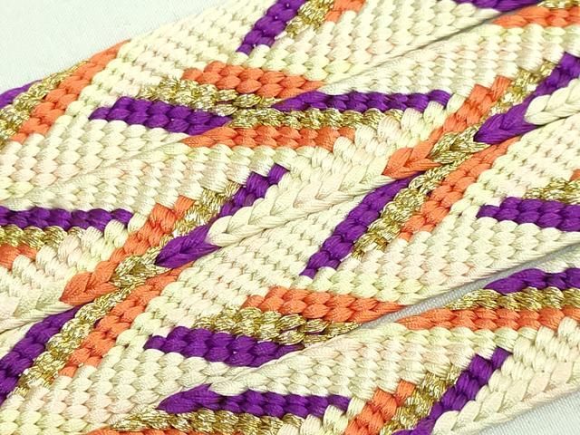 平和屋本店○極上 有職組紐道明 帯締め 笹浪組 金糸 宮内庁御用 国立