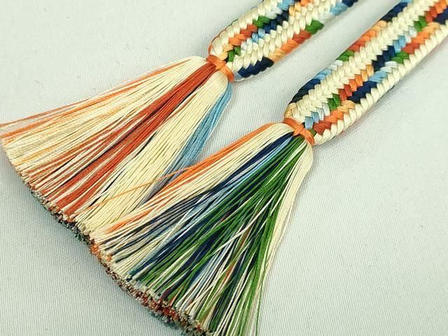 平和屋本店○極上 有職組紐道明 帯締め 貝の口組 宮内庁御用 国立