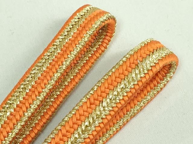 上 有職組紐道明 帯締め 貝の口組 金糸 宮内庁御用 国立博物館御用 東京芸術大学御用 kh 6