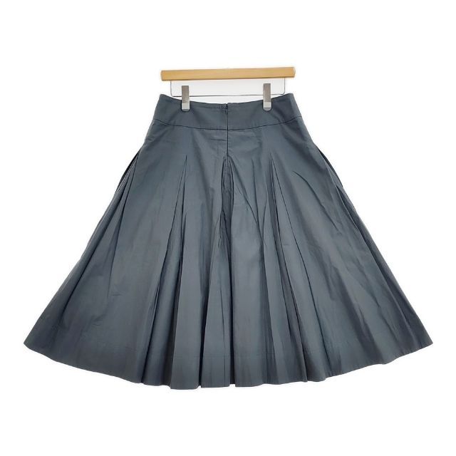 HOWELL 578-1232007 SILK COTTON POPLIN SKIRT 定価41800円 スカート 21 AW ブルーグレー レディース マーガレットハウエル 5-1204 M∞