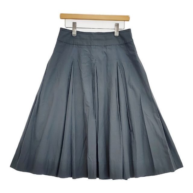 HOWELL 578-1232007 SILK COTTON POPLIN SKIRT 定価41800円 スカート 21 AW ブルーグレー レディース マーガレットハウエル 5-1204 M∞