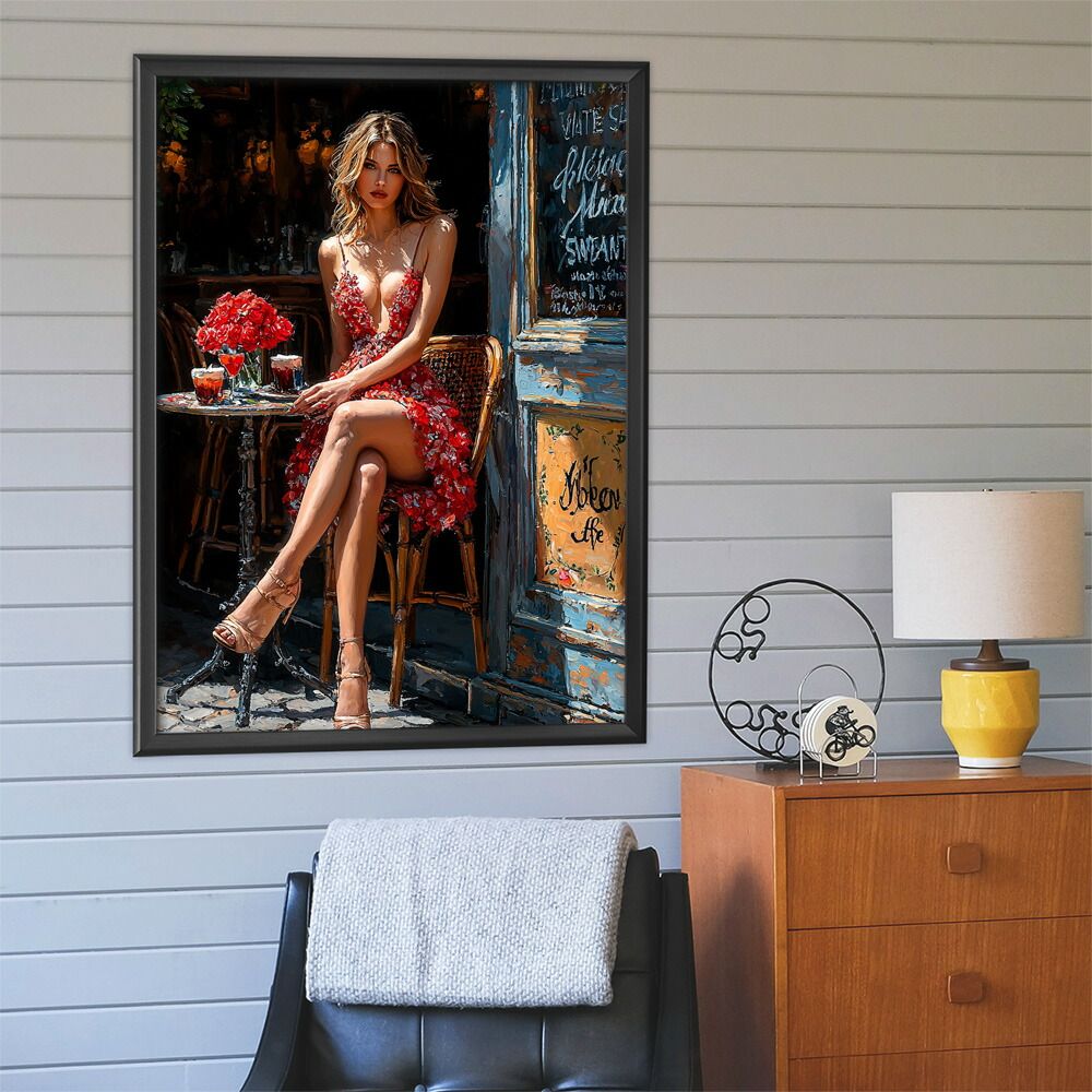 B2サイズ（約51x73cm）】【lm-poster-2838】【フレーム付き】カフェに