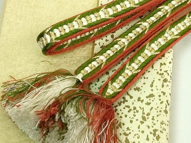 上 有職組紐道明 帯締め 新源氏組 金糸 宮内庁御用 国立博物館御用 東京芸術大学御用 kh 6