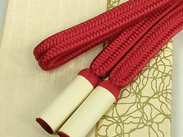 上 有職組紐道明 帯締め 冠組 蘇芳香 宮内庁御用 国立博物館御用 東京芸術大学御用 kh 6