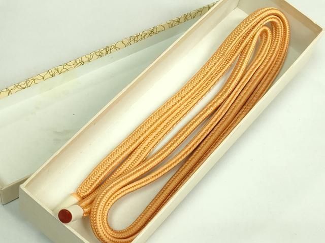  上 有職組紐道明 帯締め 冠組 紅鬱金 宮内庁御用 国立博物館御用 東京芸術大学御用 kh 6 その他 和装小物