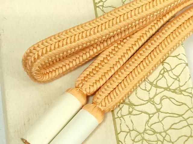 上 有職組紐道明 帯締め 冠組 紅鬱金 宮内庁御用 国立博物館御用 東京芸術大学御用 kh 6