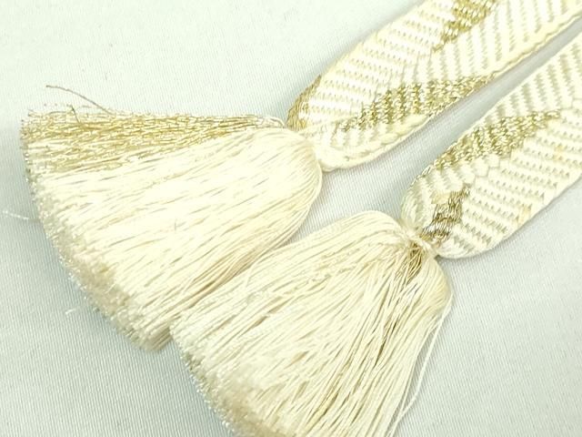 平和屋本店○極上 有職組紐道明 帯締め 笹浪組 金糸 宮内庁御用 国立