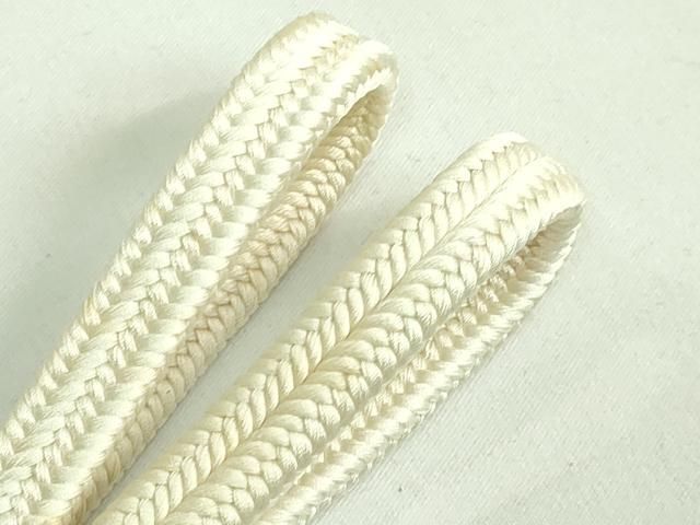 上 有職組紐道明 帯締め 冠組 白色 宮内庁御用 国立博物館御用 東京芸術大学御用 kh 6