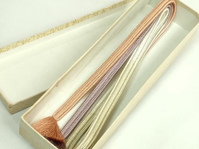 平和屋本店○極上 有職組紐道明 帯締め 冠組 金糸 宮内庁御用 国立