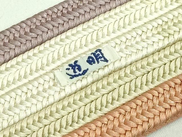 平和屋本店○極上 有職組紐道明 帯締め 冠組 金糸 宮内庁御用 国立