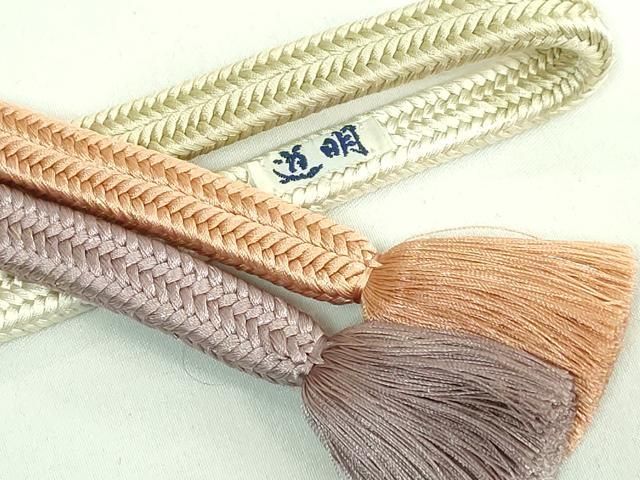 平和屋本店○極上 有職組紐道明 帯締め 冠組 金糸 宮内庁御用 国立