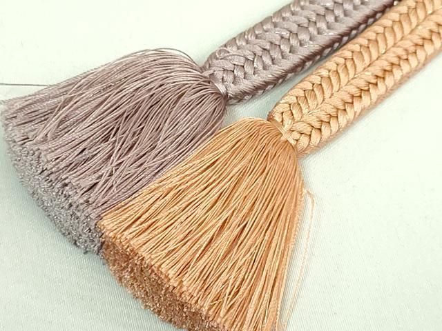 平和屋本店○極上 有職組紐道明 帯締め 冠組 金糸 宮内庁御用 国立