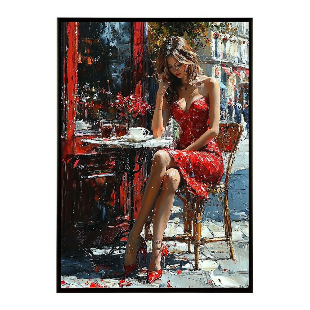 ともさん　専用ページ　油彩画　2点 B2サイズ（約51x73cm）】【lm-poster-2730】【フレーム付き】カフェに