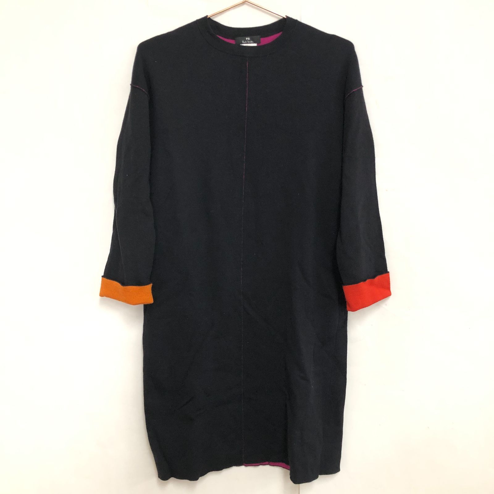 Paul Smith ポール・スミス ひざ丈 ワンピース 黒 ブラック Mサイズ