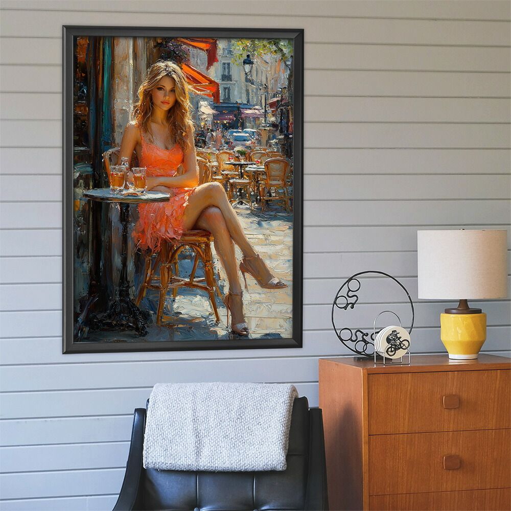 A3サイズ（約30×42cm）】【lm-poster-2887】【フレーム付き】カフェに