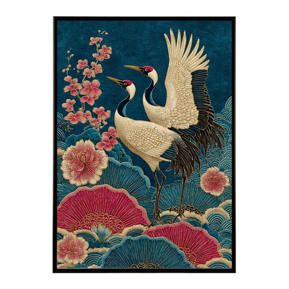 A2サイズ（約42x59cm）】【lm-poster-2891】【フレーム付き】和柄