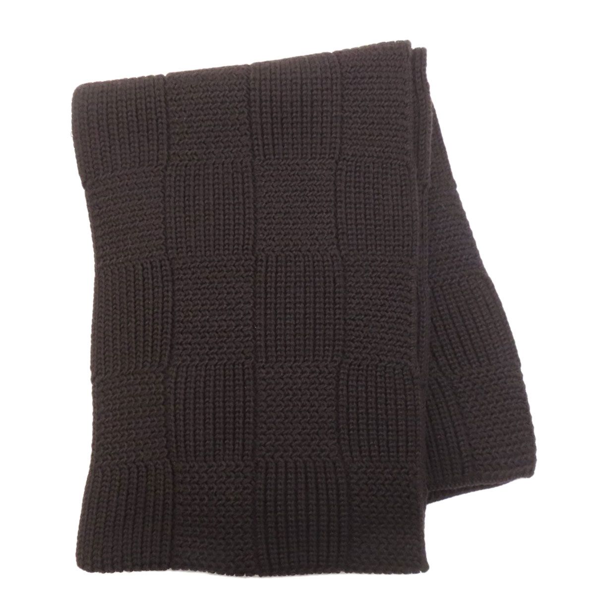  LOUIS VUITTON ルイヴィトン ロゴ ダミエ柄 マフラー ウール レディース バンダナ スカーフ 小物