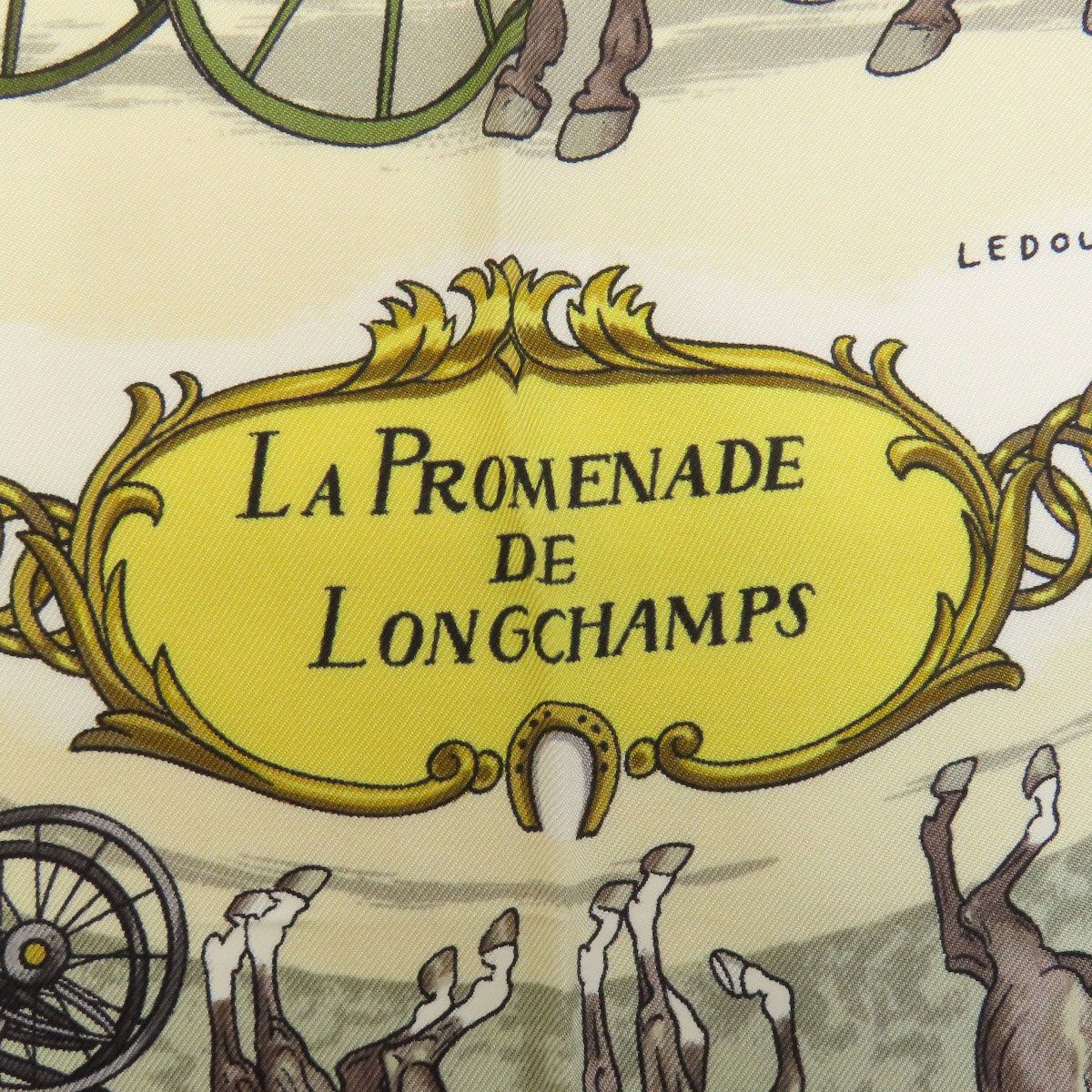 HERMES エルメス カレ90 ロンシャンへの散歩 スカーフ シルク