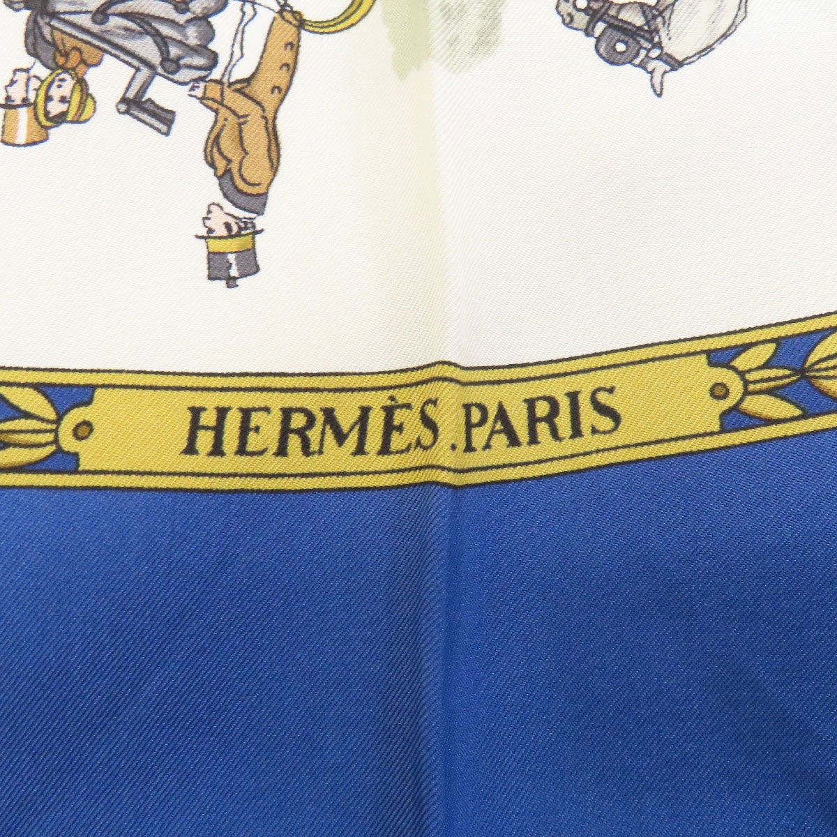 HERMES エルメス カレ90 ロンシャンへの散歩 スカーフ シルク