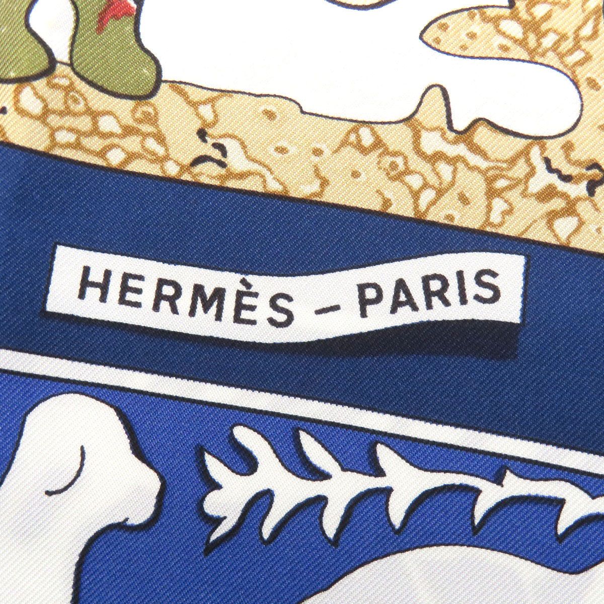 HERMES エルメス カレ90 古き良きアメリカ スカーフ シルク レディース