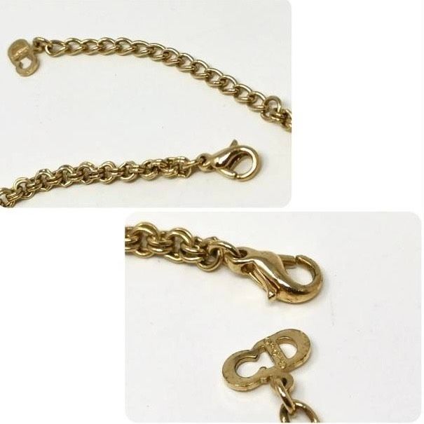 Chiristian Dior ネックレス ゴールドカラー CDロゴ 本物 日本航空機内