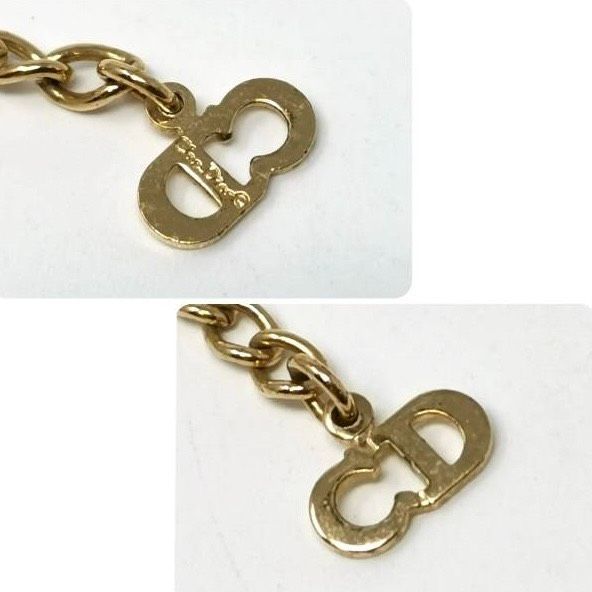 Chiristian Dior ネックレス ゴールドカラー CDロゴ 本物 日本航空機内