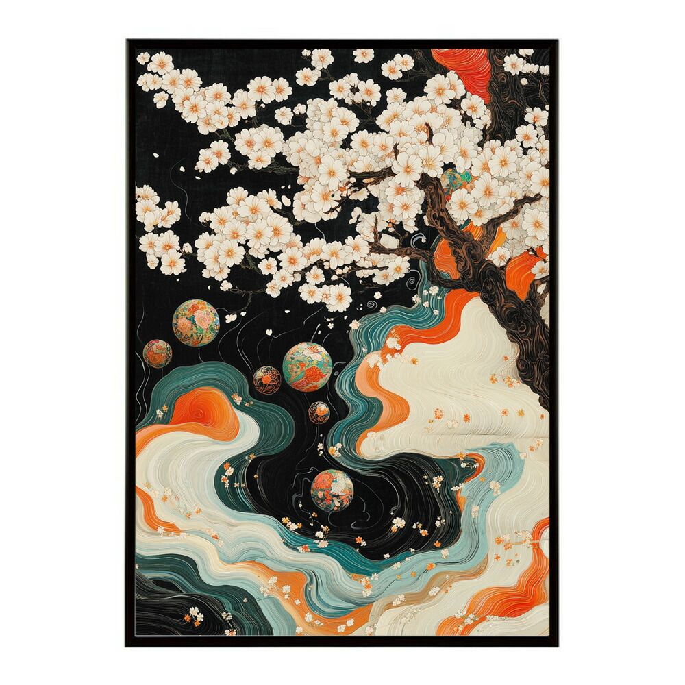 A1サイズ（約59x84cm）】【lm-poster-2918】【フレーム付き】和柄