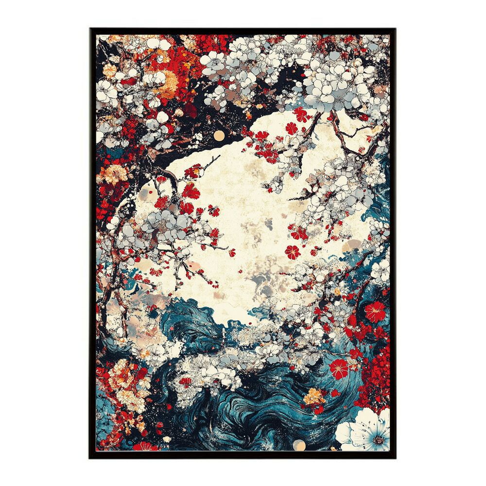 A2サイズ（約42x59cm）】【lm-poster-2926】【フレーム付き】和柄