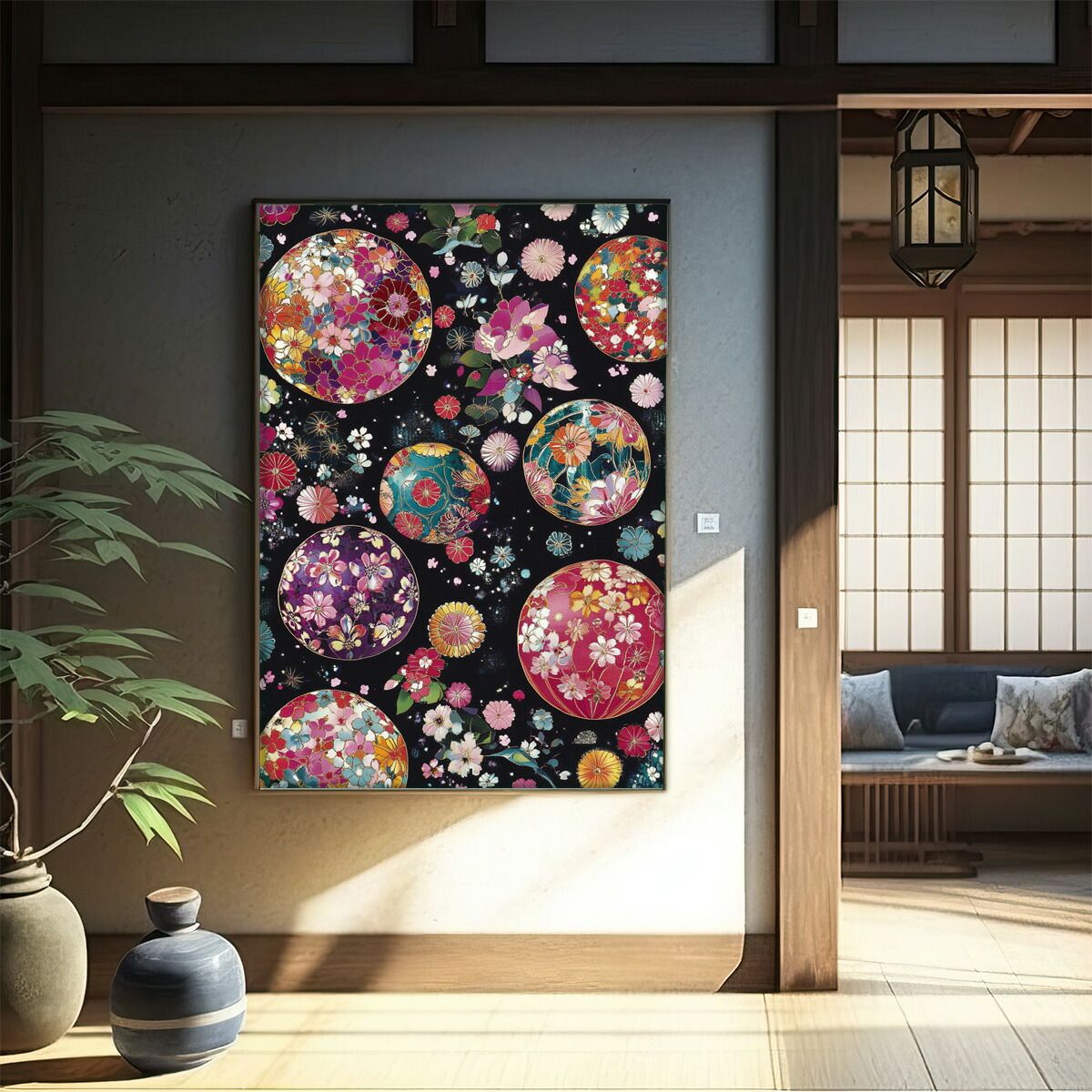 専用　まとめ A1サイズ（約59x84cm）】【lm-poster-2931】【フレーム付き】和柄