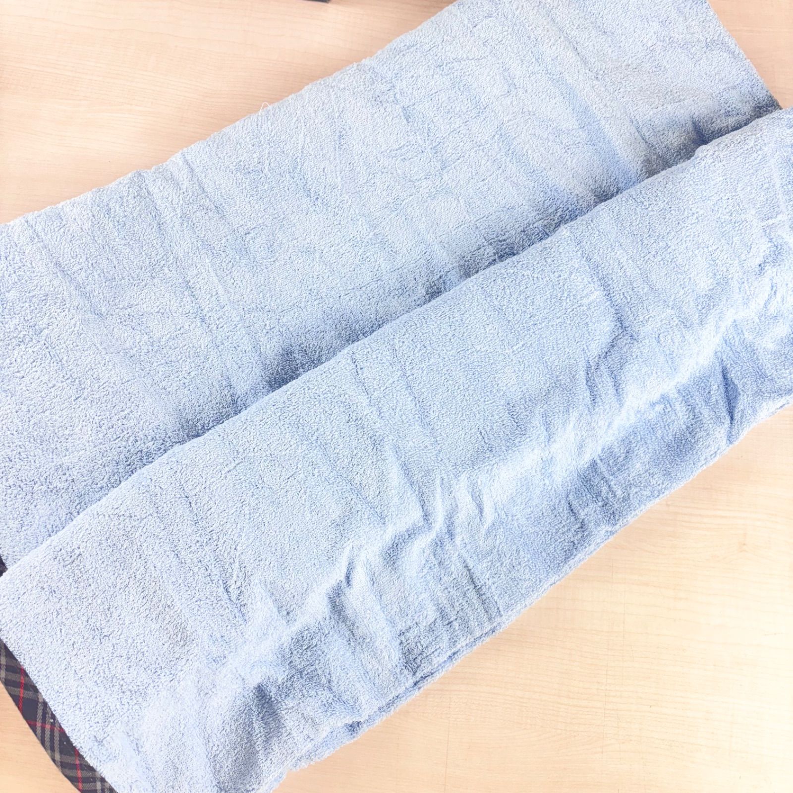 未使用品箱付きバーバリー タオルシーツ2枚入りチェック柄 西川