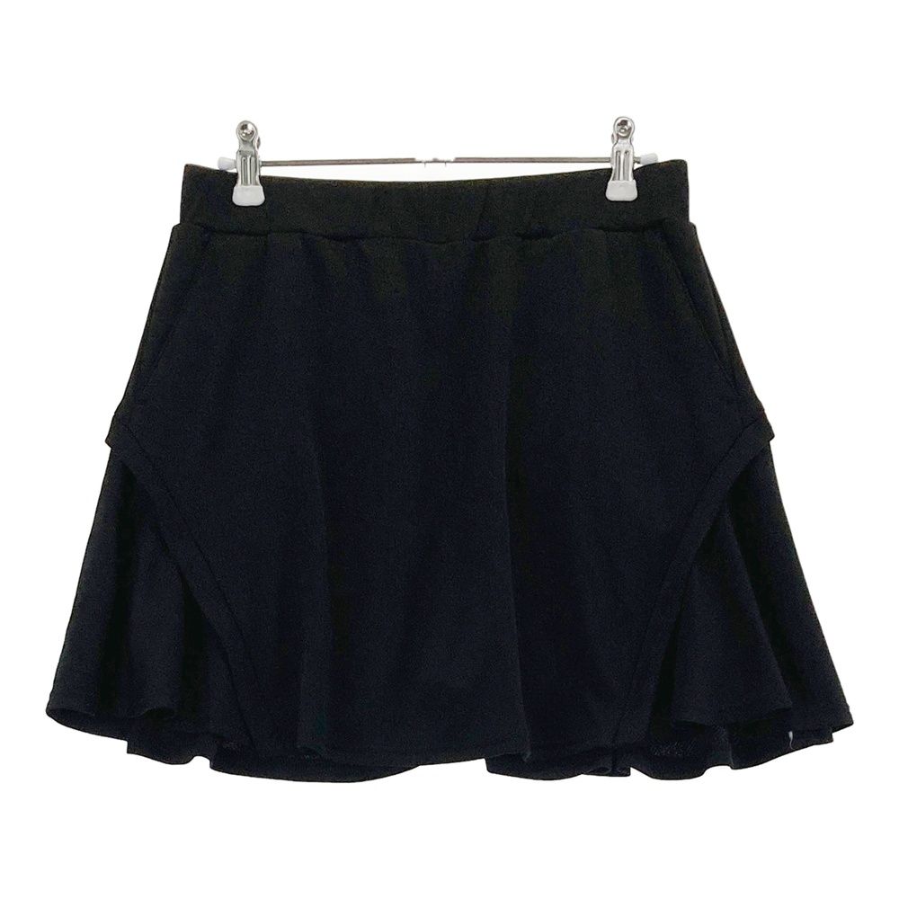 サイズ 2 JACK BUNNY ジャックバニー モデル インナー付 切替 スカート ブラック系 ゴルフウェア レディース ストスト
