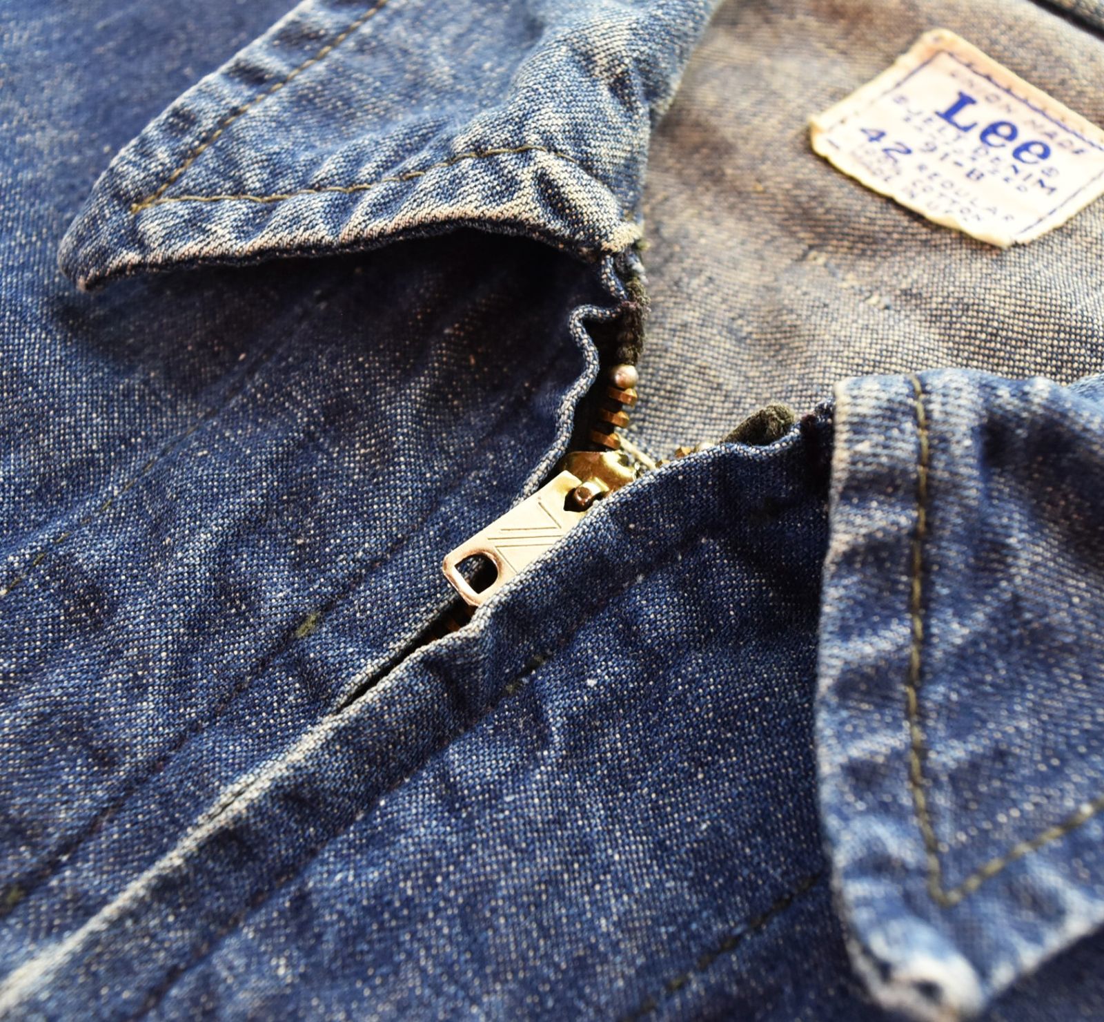 リー Lee 60年代 91-B 91B デニム ジャケット 菱形 TALON 菱タロン