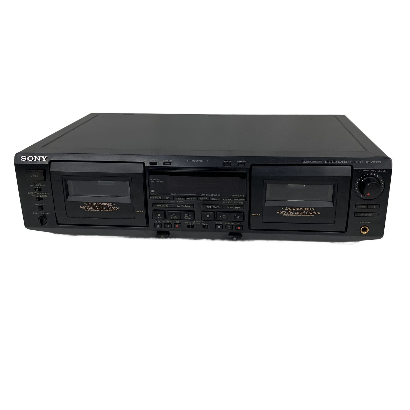 ソニー　カセットデッキ　TC-WE725 整備動作品 ソニー カセットデッキ TC-WE725 整備動作品