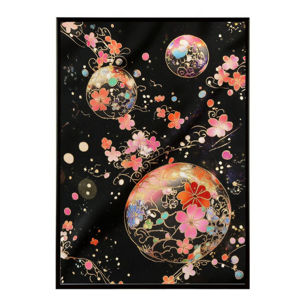 A3サイズ（約30×42cm）lm-poster-2995フレーム付き和柄 【A0サイズ（約