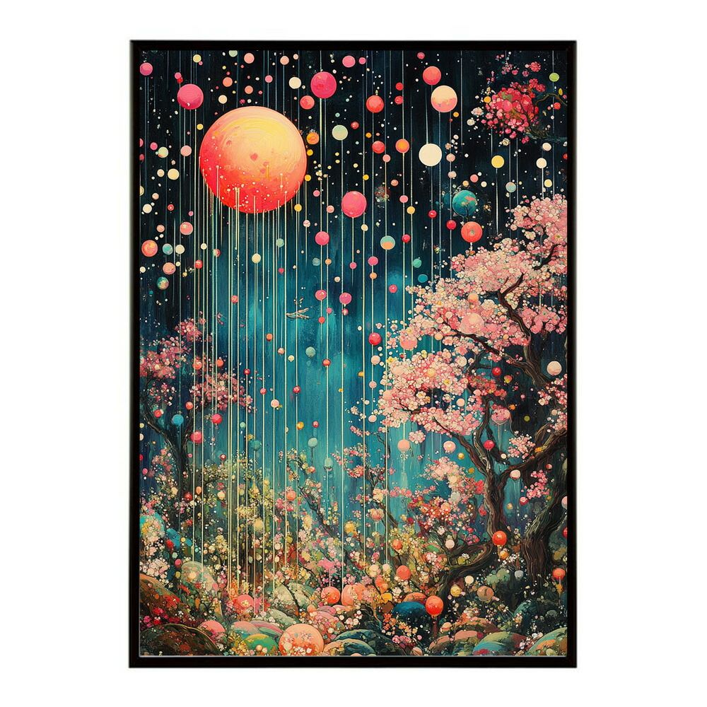 A1サイズ（約59x84cm）】【lm-poster-2997】【フレーム付き】和柄